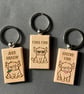 Cheeky Highland Cow Keyrings