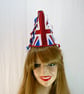 Applique Union Jack cone hat - Image 2