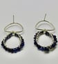 Silver and Faceted Iolite Drop Earrings,  - Image 4