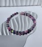 Chunky Beaded Necklace Colourful Jewellery Jade Bead Necklace Handmade UK - Image 4