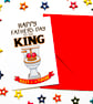 Funny Father's Day Card For Dad, Grandad, Godfather, Stepdad Toilet Humour Card - Image 3