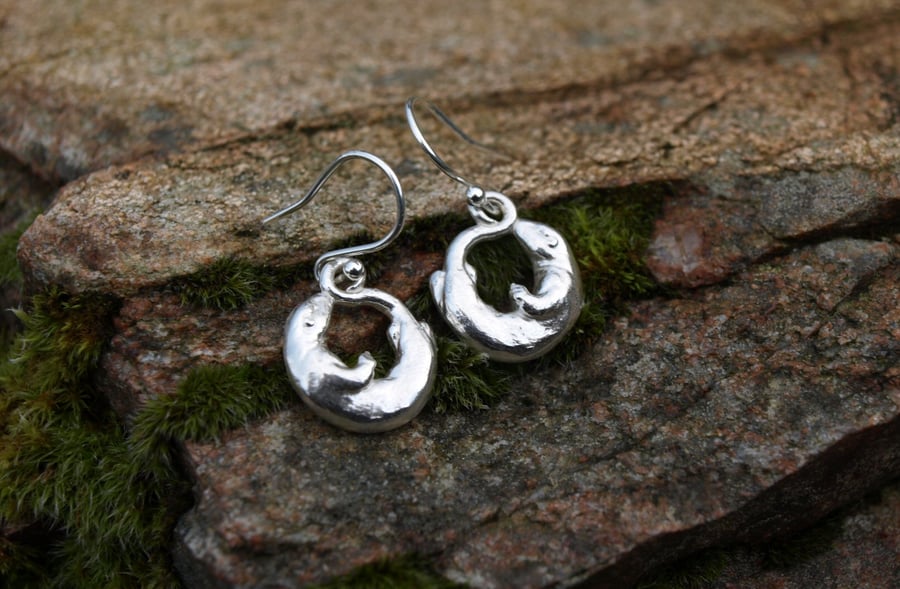 Otter Earrings Large