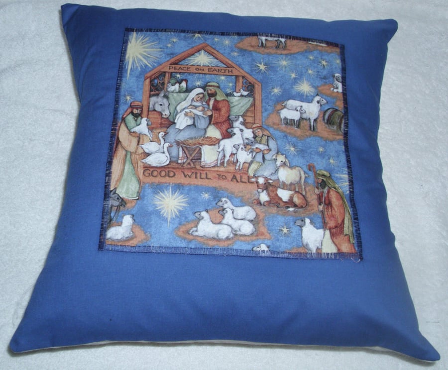 Nativity cushion
