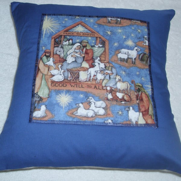 Nativity cushion