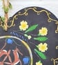 Hares and primroses on a wooden heart - Image 3