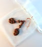 Leopardskin Jasper Earrings With Copper - Handmade In Devon - Image 10