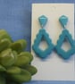 Scalloped Open Shape Statement Earrings