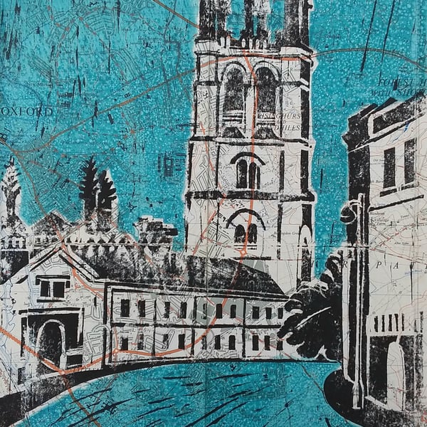 Magdalen tower Oxford (on Oxford map)