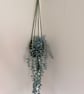 Handmade Crochet Plant Hanger - Rustic Hanging Plant Holder - Boho Home Decor