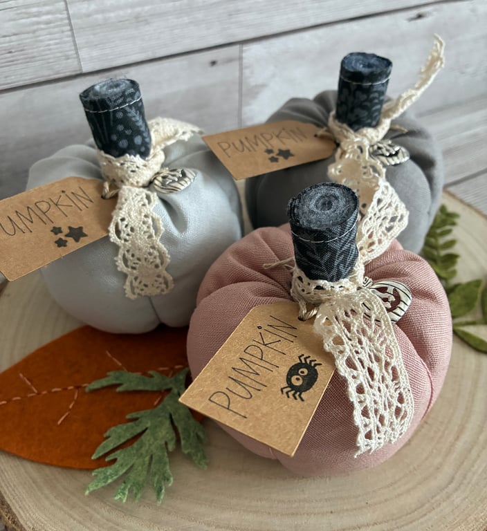 Fabric Pumpkins, Linen Pumpkins, Autumn Decorations, Pumpkins, halloween decor