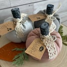 Fabric Pumpkins, Linen Pumpkins, Autumn Decorations, Pumpkins, halloween decor