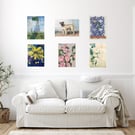 Vintage Print Collection A - 6 Collated Prints Ready to Hang