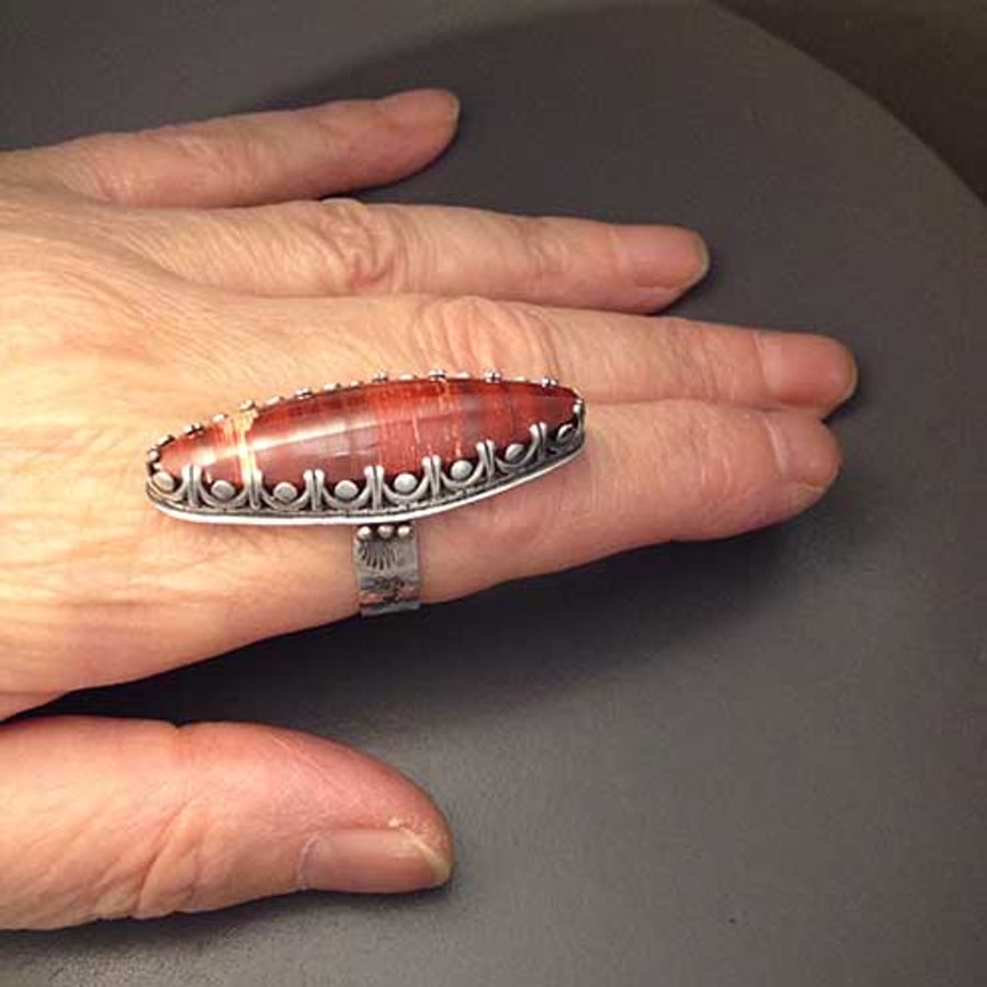 Snakeskin Jasper BIG ring