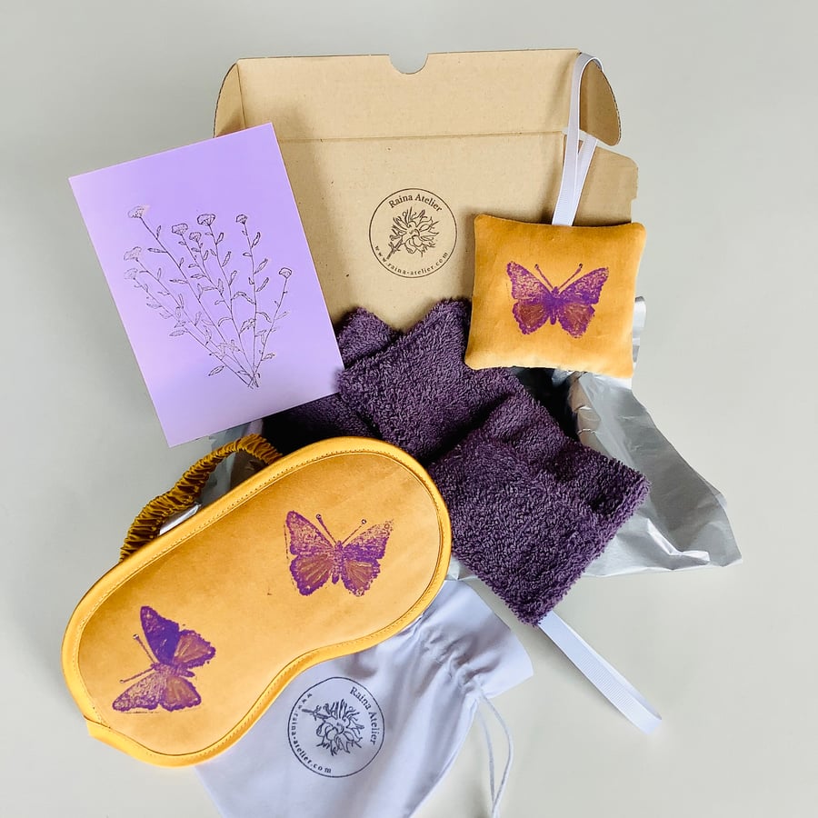 Spa Gift Set; Lavender Spa Relaxation Gift Box 