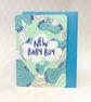 “New Baby Boy” Greetings Card - Image 1