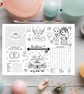 Wedding Activity Mat for Kids, Children's Wedding Activity Colouring Mat