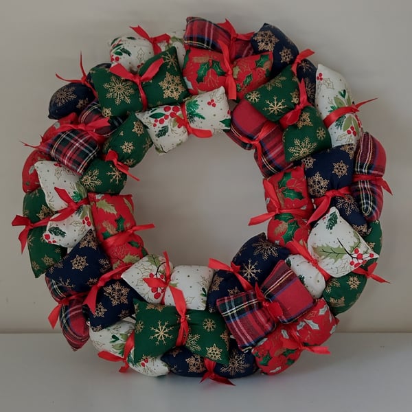 Christmas pillow Wreath