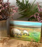 Original painting of sheep on reclaimed wood - Image 1