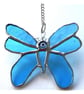 Butterfly Stained Glass Suncatcher Turquoise - Image 1