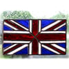 RESERVED Union Jack Stained Glass Suncatcher Handmade British Flag 