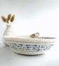 Trinket Bowl made from Coiled Rope and Floral Fabric - Image 2