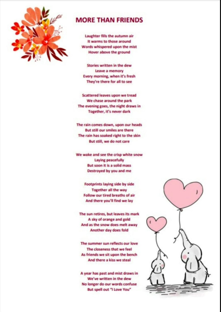More than friends - An original poem