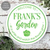 Personalised Garden Wall Sign, outdoor or indoor plaque, gift for gardener