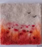 POPPY MEADOW handmade, original, needle felted wool picture 