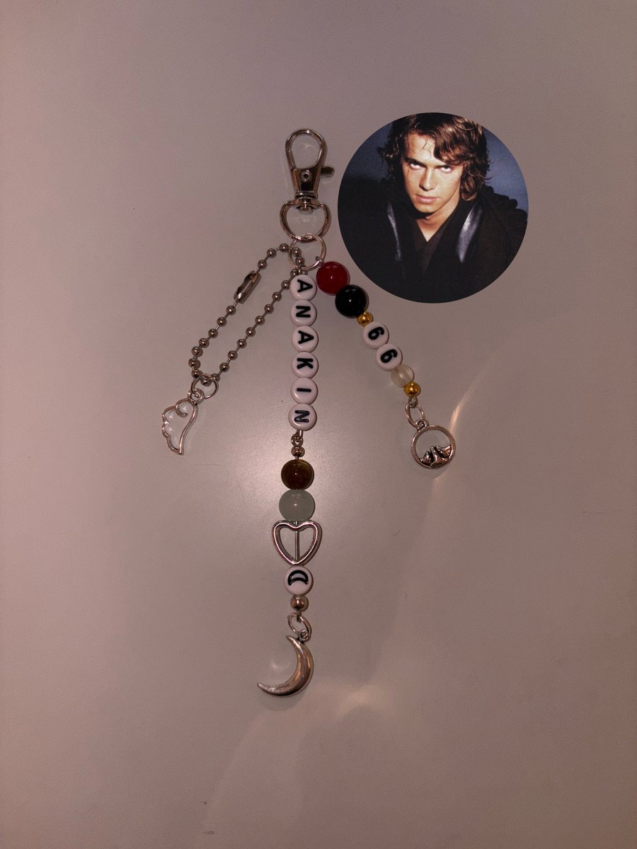 Anakin Skywalker Star Wars inspired handmade keychain