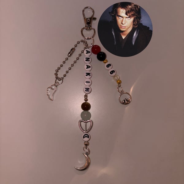 Anakin Skywalker Star Wars inspired handmade keychain