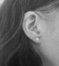 Silver Round Stud Earrings – Textured Round Studs - Image 7