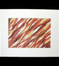 Original Abstract Coloured Pencil Drawing Autumnal - Ribbons No.4 - Image 4