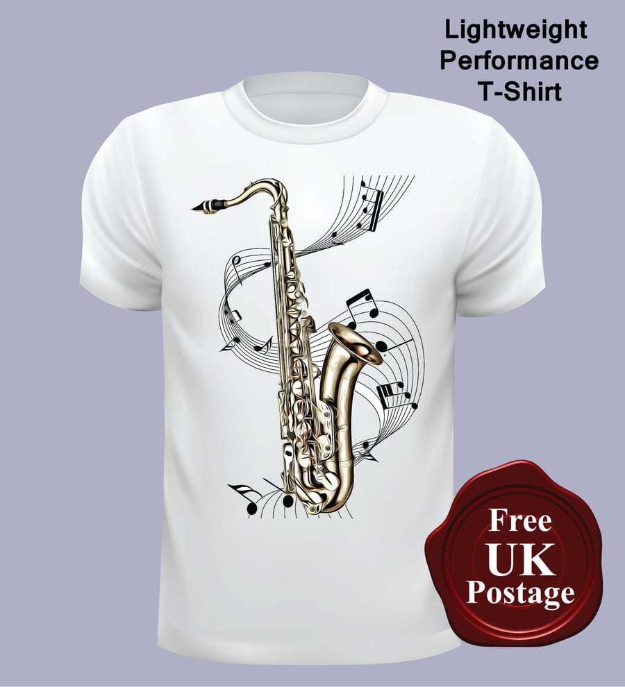 Saxophone T Shirt, Mens T Shirt, Choose Your Size