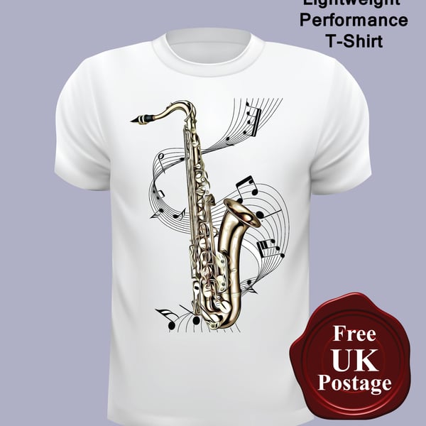 Saxophone T Shirt, Mens T Shirt, Choose Your Size