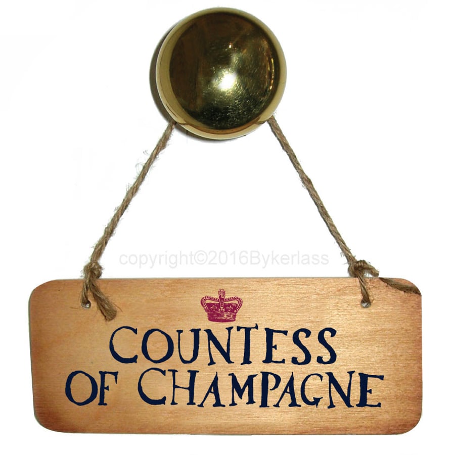 Countess Of Champagne Sign