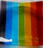 Fused glass Rainbow coloured square dish - Image 1