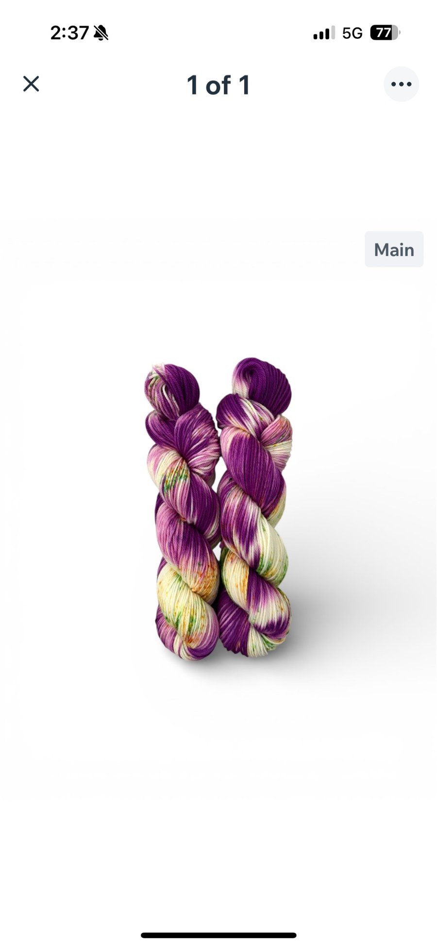 Hand dyed sock yarn