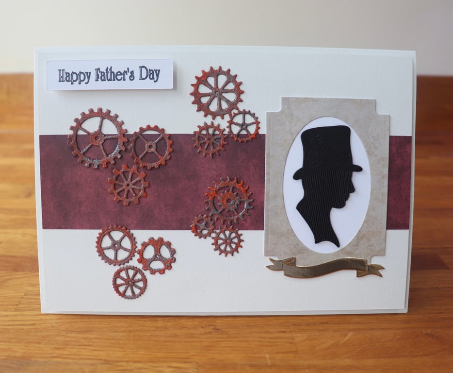 Silhouette and cog wheels.