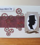 Silhouette and cog wheels. - Image 1