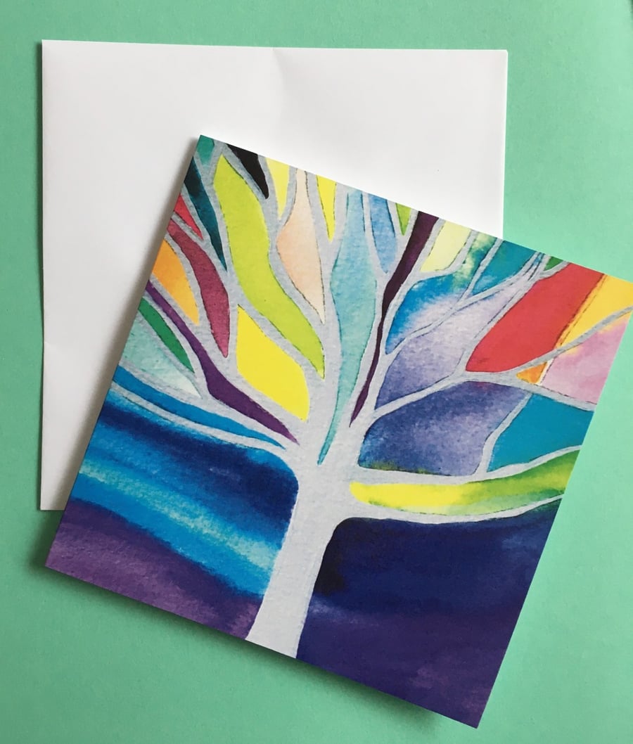 Soft Shades large greeting card