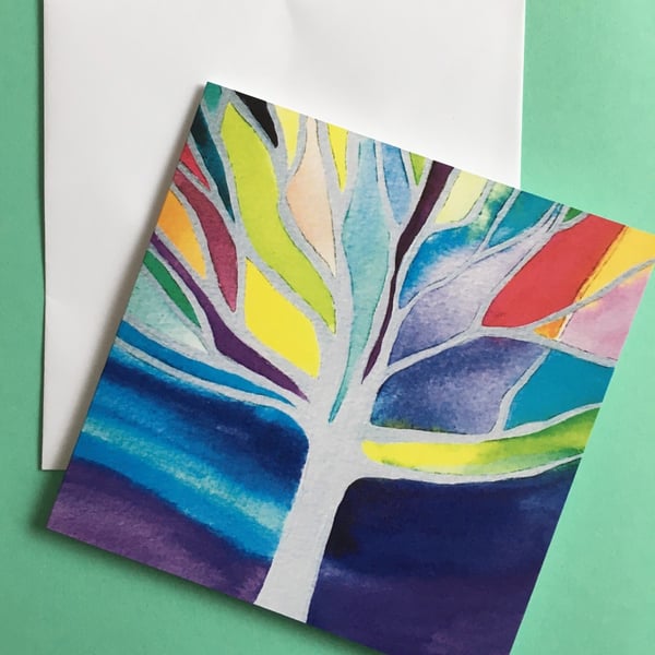 Soft Shades large greeting card