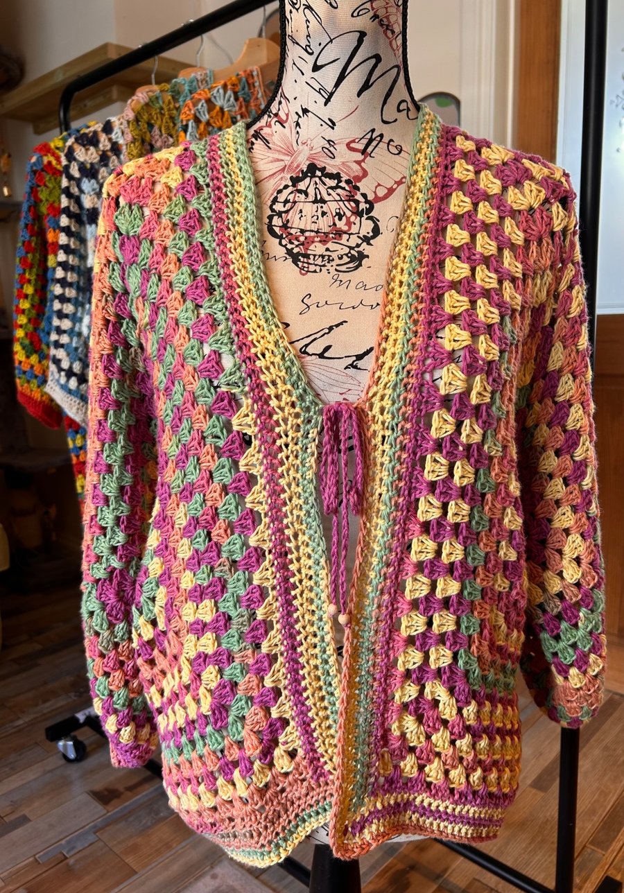 Fruit Salad Oversized Cardigan 14-20