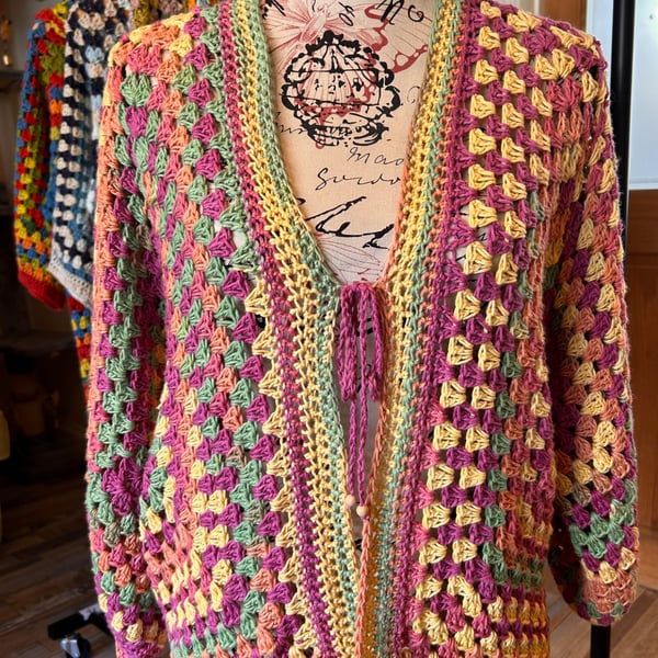 Fruit Salad Oversized Cardigan 14-20