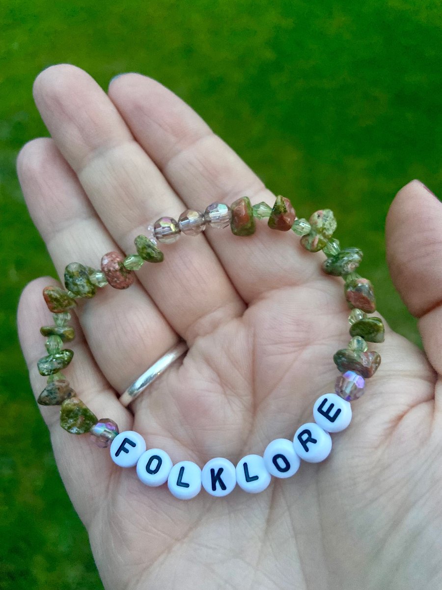 Folklore Taylor Swift theme Crystal bracelet