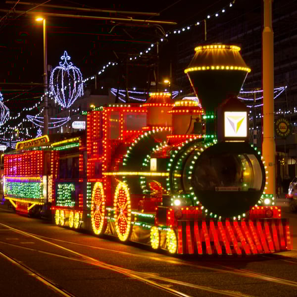 Blackpool Illuminated tram print