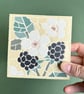 Mosaic Floral Art - Blackberry Mosaic Wall Plaque in Pale Yellow - Image 1