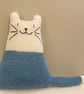  Nautical  Knitted animal cat plushie, Breton  cat  dolls - Image 2