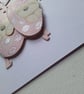 New baby card. Baby twins card.  Card for twin girls. Ref 012.  - Image 7