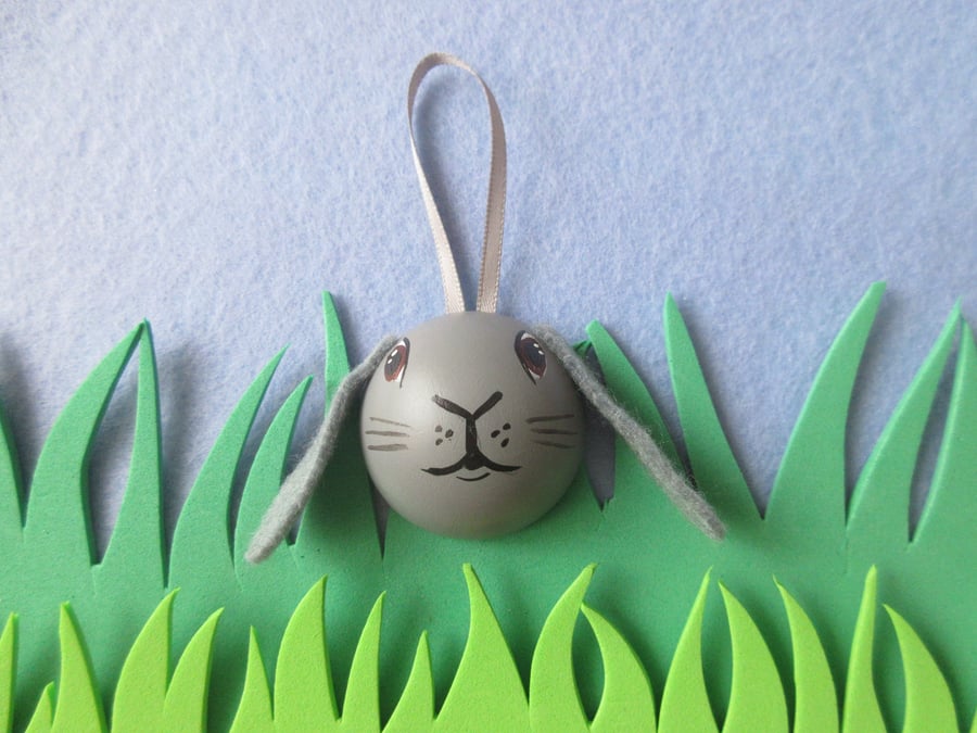Lop Eared Bunny Rabbit Hanging Decoration Pet Bauble for Christmas Easter etc