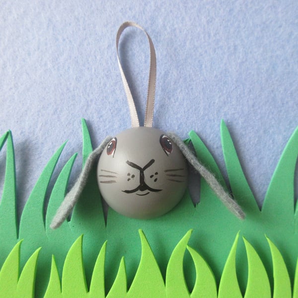 Lop Eared Bunny Rabbit Hanging Decoration Pet Bauble for Christmas Easter etc